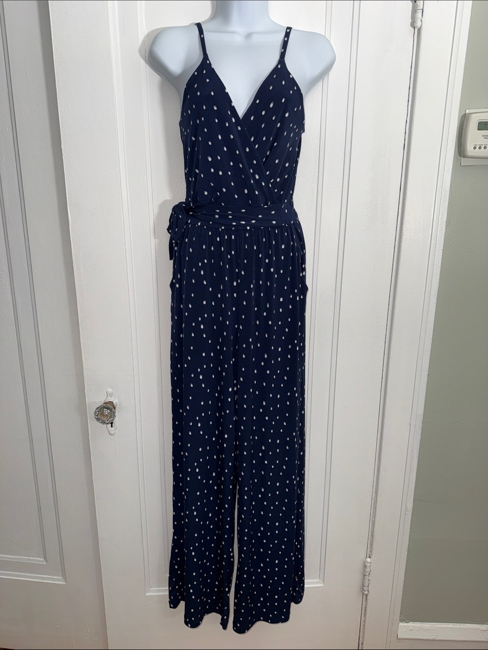 Kaileigh Rochelle Navy and white Jumpsuit size XS
